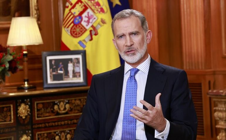 El rey de España, Felipe VI, en el Palacio de la Zarzuela. El rey de España, Felipe VI, en el Palacio de la Zarzuela.