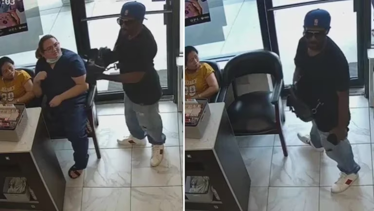 Video: entró a robar a un local, no asustó a nadie y se rindió