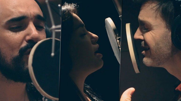 Abel Pintos, Lali y Axel, juntos en Todo a pulmón