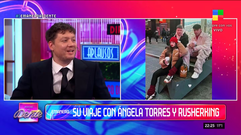 Emanero habló del viaje con Rusherking y Ángela Torres Emanero habló del viaje con Rusherking y Ángela Torres