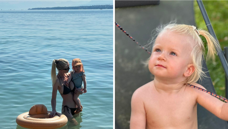 Daniela Christiansson mostró postales de la tarde que compartió con su hija. Daniela Christiansson mostró postales de la tarde que compartió con su hija.