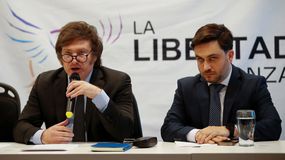 Javier Milei y Ramiro Marra, cuando aún compartían partido.